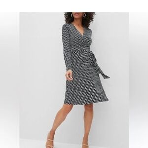 Banana Republic Black and White Polka Dot Dress
